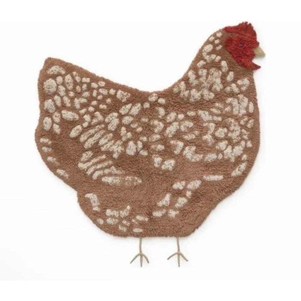 LORENA CANALS Chicken Machine Washable Rug $155 NWT